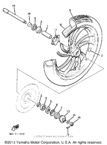 XV920MK Переднее колесо