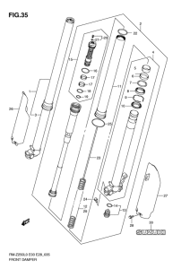 RM-Z250 Передняя вилка
