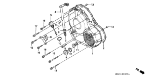  Крышка картера правая