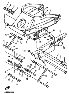 YZF750SP YZF750SPF Задний рычаг и подвеска