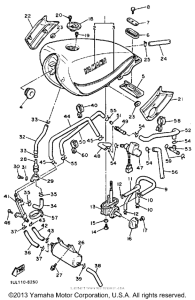 YX600S Топливный бак