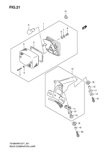 TS185 Задний комбинированный сигнал