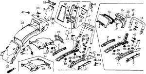 VT500C Vt500c rear fender