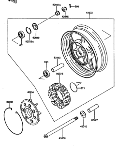 ZG1000 Заднее колесо / цепь