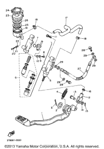 XT600EB Задний торм цилиндр