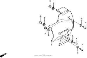 CB1000F Облицовка левая сторона