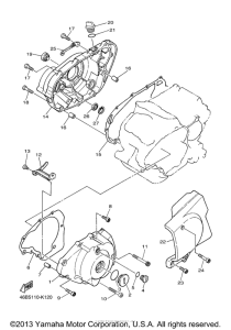 XV250ER Боковые крышки