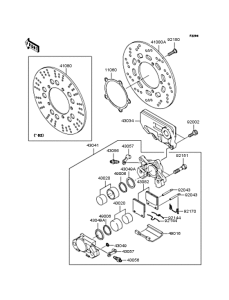 ZX1200 Задний тормоз