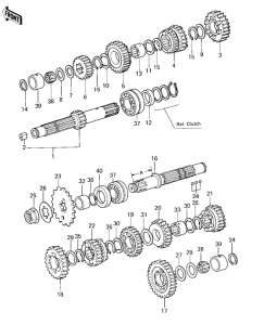 KZ400 Трансмиссия