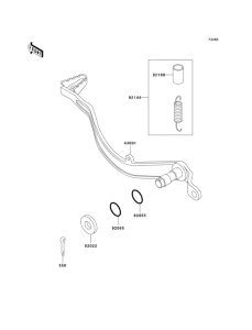 Педаль тормоза