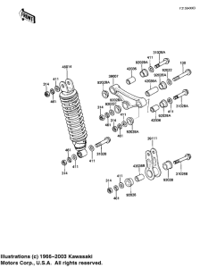 AR50 Rear suspension / shock absorber