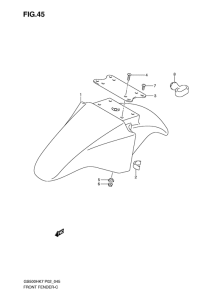 GS500 Переднее крыло