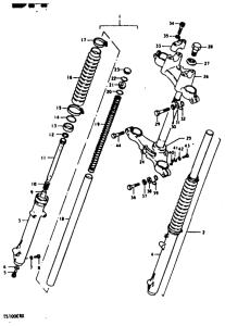 TS100 Вилка передней оси