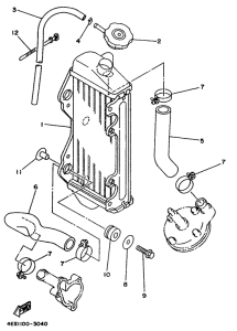 YZ80G Radiator. hose