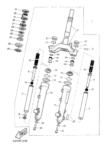 EW50 Передняя вилка