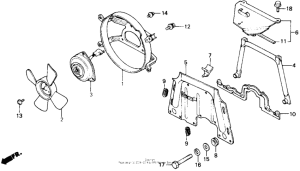 GL1200I Вентилятор охлаждения