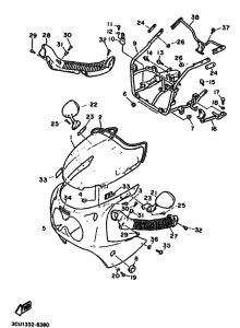 FZR750R FZR750RU Cowling comp