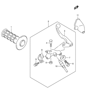 DR-Z400 Рычаг сцепления