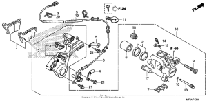 CBR600RR (ABS) Rear brake caliper (cbr600ra)
