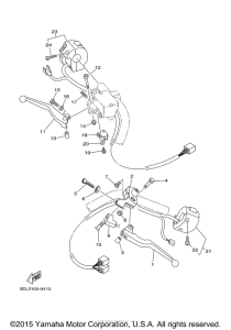 XVS1100M Рулевые переключатели
