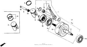 CR80R Коленвал