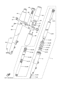 XV1900A Передняя вилка