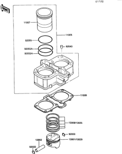 EN450 Цилиндр и поршни