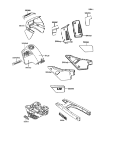 KL650 Decals(blue / white)