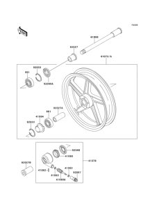 ZR550 Переднее колесо