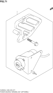 DL650 (ABS) Power Source Terminal Set (Optional)