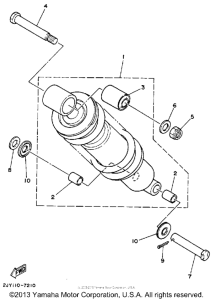 TW200W Амортизаторы задние