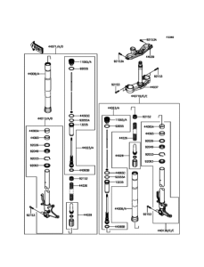 ZX600 Передняя вилка