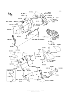 ZG1400 Cowling (Center)