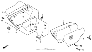 XR185 Боковые обтекатели