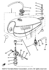 DT100G Топливный бак