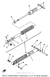 DT125F Амортизаторы задние
