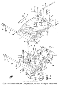 TZ350 Картер двигателя