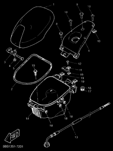 YQ50L Сиденье и держатель