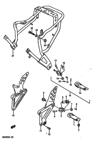 RGV250 Подножки