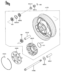 ZG1000 Задняя втулка