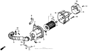 CH150D Air cleaner 85-86