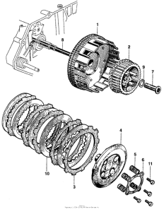 CB160 Сцепление