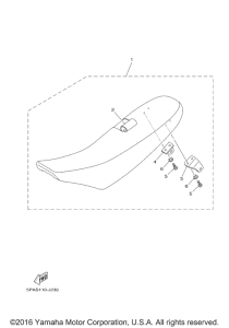YZ85G Сиденье