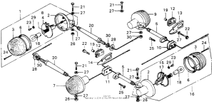 MT125 Задний фонарь
