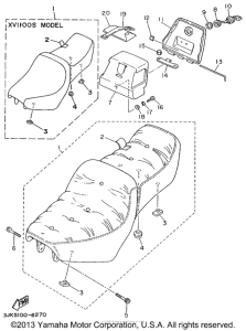XV1100L Сиденье