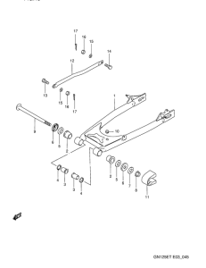 GN125 Маятник задний