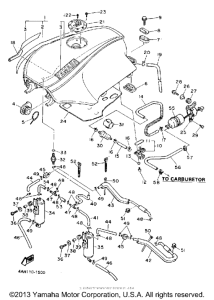 FJ1200DC Топливный бак