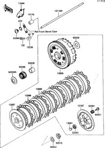 VN750 Сцепление