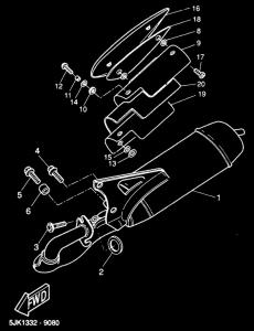 CW50RS Выхлопная система