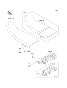 KLE250 Сиденье
